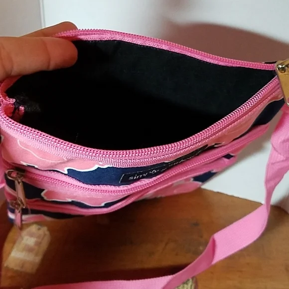 Simply Southern Elephant Umbrella Blue & Pink - Picture 2 of 5